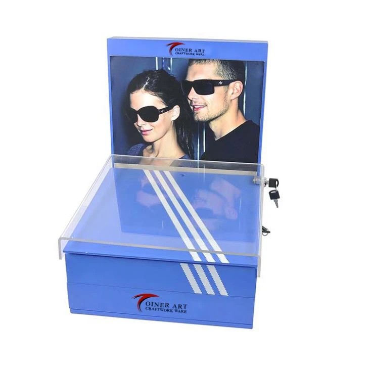 Blue And White With Lock Optical Display