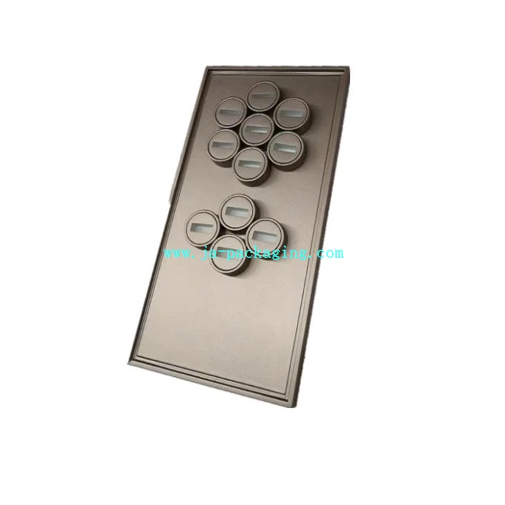 Gray Ring Trays With Slots And Round Ring Stand