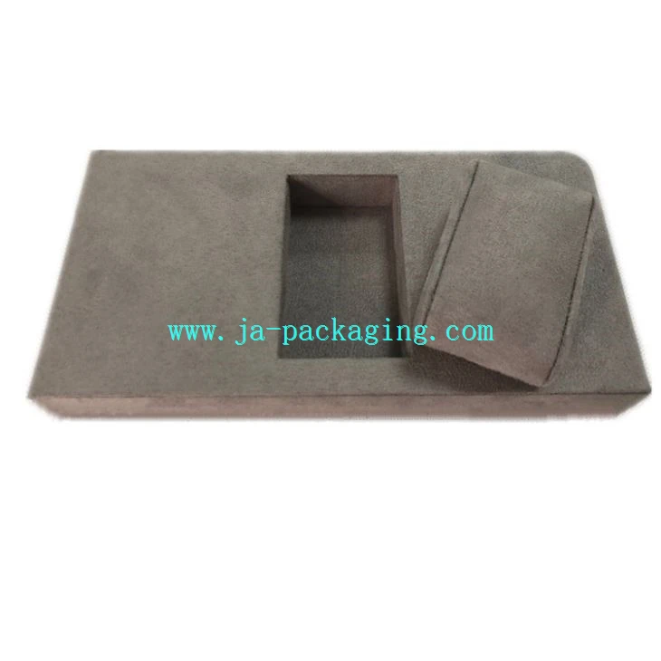 Dark Grey Watch Tray With A Cushion